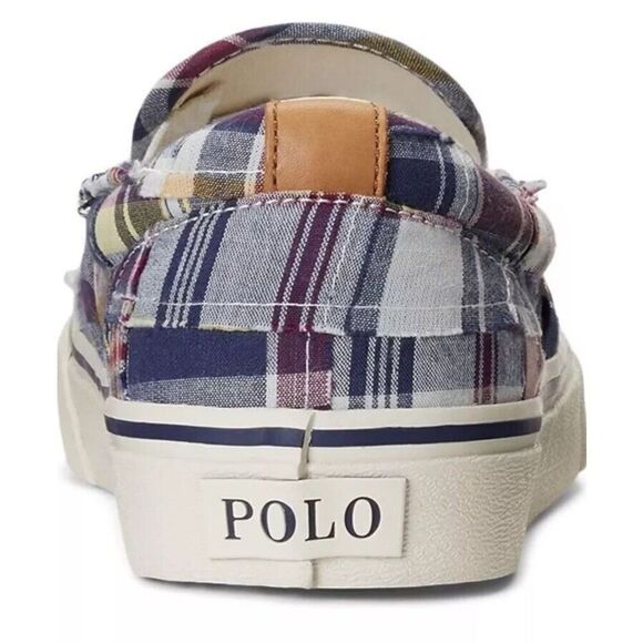 Polo Ralph Lauren Men's Sz 10 Keaton Tiger Patchwork Slip-On Sneakers - Picture 4 of 11